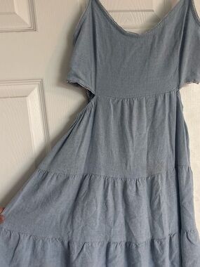 Altar'd State Light Blue Tiered Girls' Sundress